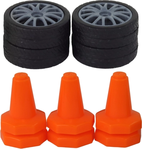 Dos juegos de ruedas para agarre y drift