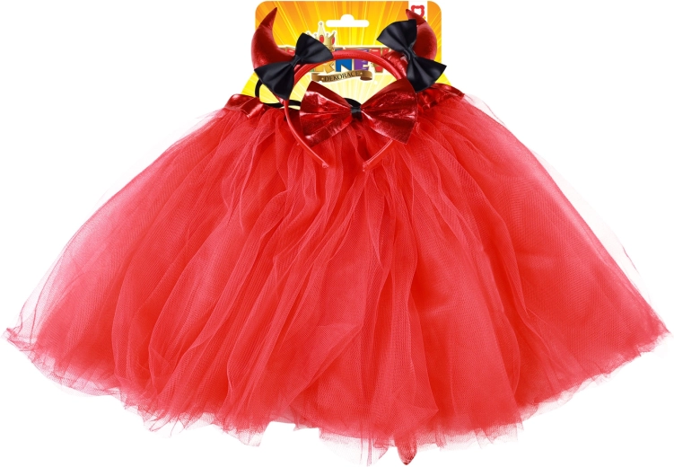 Falda TUTU esponjosa con colita de diablito