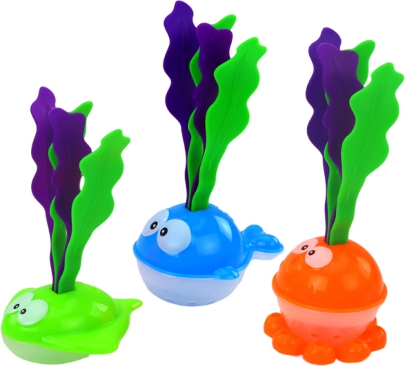 Divertidos pececitos con algas