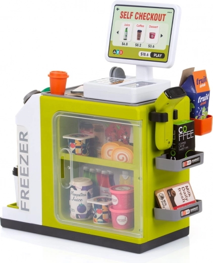 Caja de autopago realista