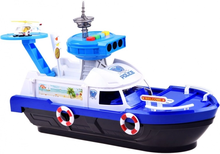 Helipuerto y helicóptero para apoyo aéreo