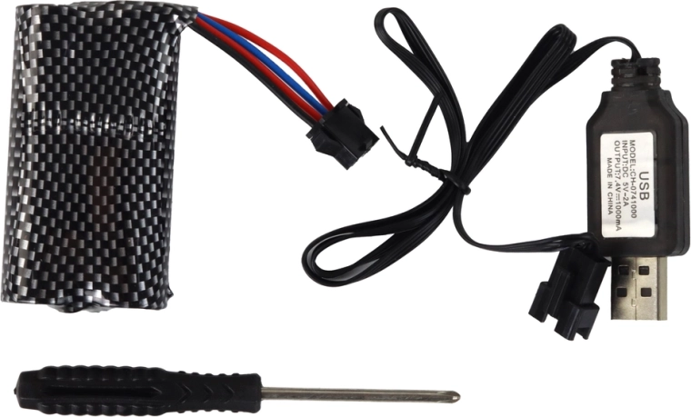 Batería recargable de 7,4 V y llenado sencillo