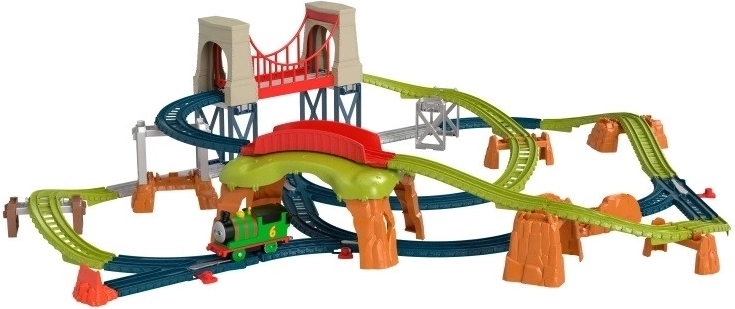 Set de vías con locomotora motorizada