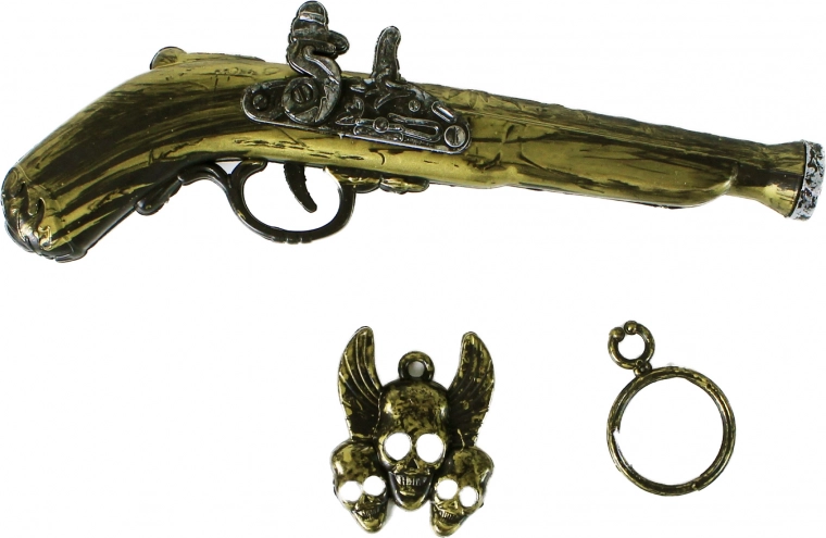 Elegante pistola de bronce