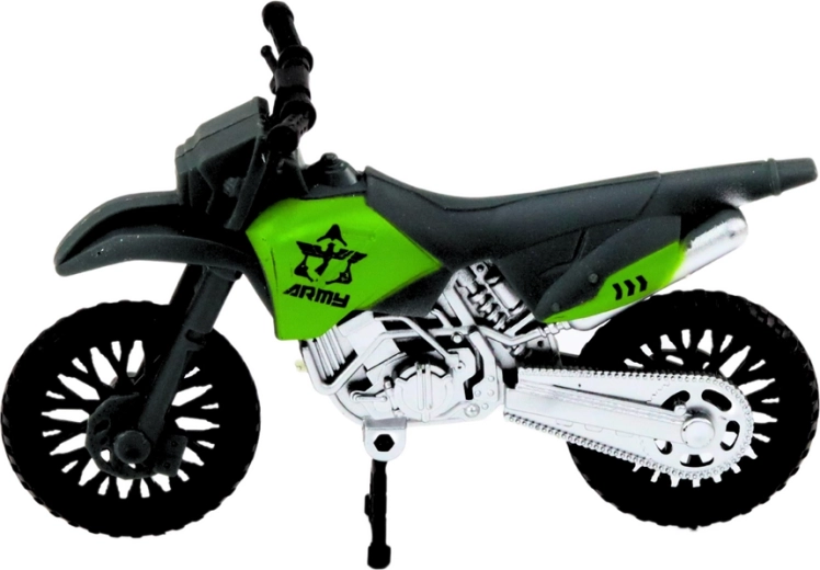 Motocicleta y helicóptero incluidos