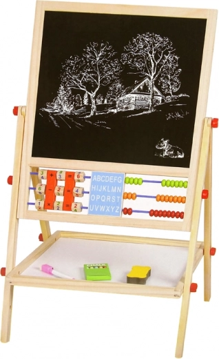 Ábaco integrado, reloj y abecedario