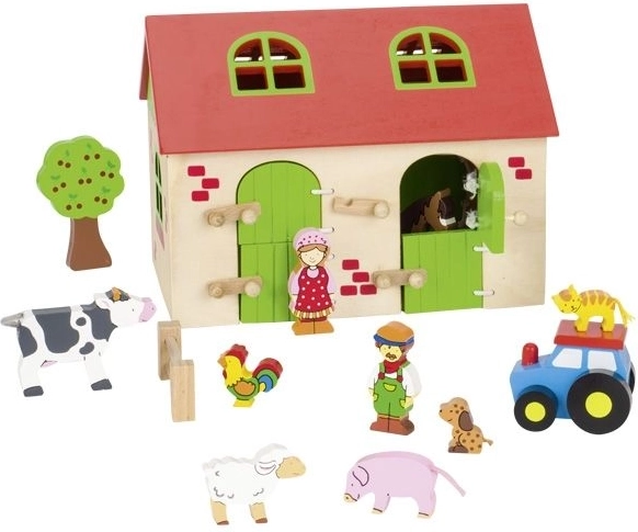 Granero interactivo con puertas abatibles