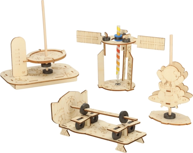 Construcción fácil de modelos de madera sin pegamento