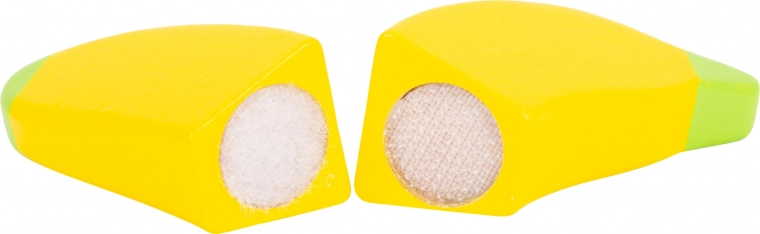 Fruta de madera para un juego realista