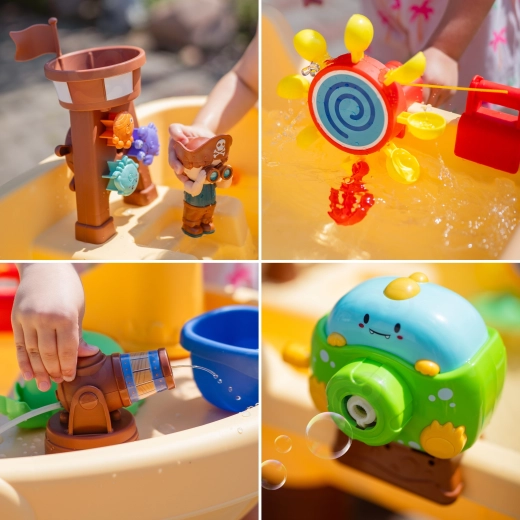 Burbujas y efectos de agua para diversión sin fin