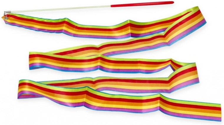 Franjas arcoíris que llaman la atención