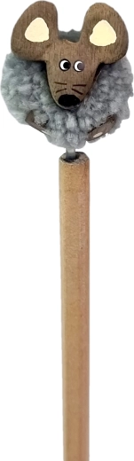 Pompón juguetón con ratoncito