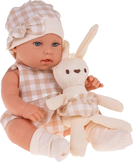 Adorable conejito de peluche como mejor amigo