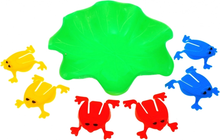 Ranas coloridas e interactivas