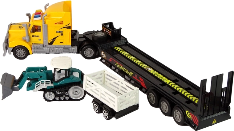 Transporte de maquinaria en el remolque