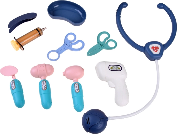 Estetoscopio y termómetro con luz y sonido