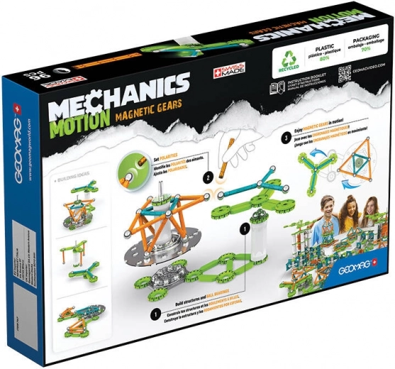 Construye engranajes funcionales y movimiento