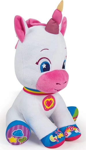 5 botones interactivos para aprender números, letras, formas y colores