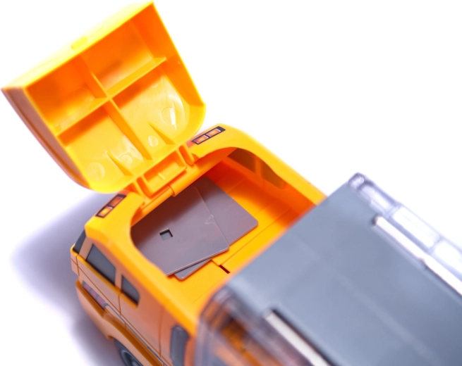 Rampa desplegable con botón