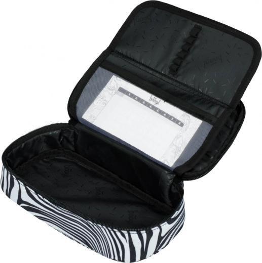 Bolsillo con cremallera y bolsillo para el horario