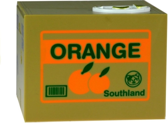 Diseño auténtico de caja de naranjas