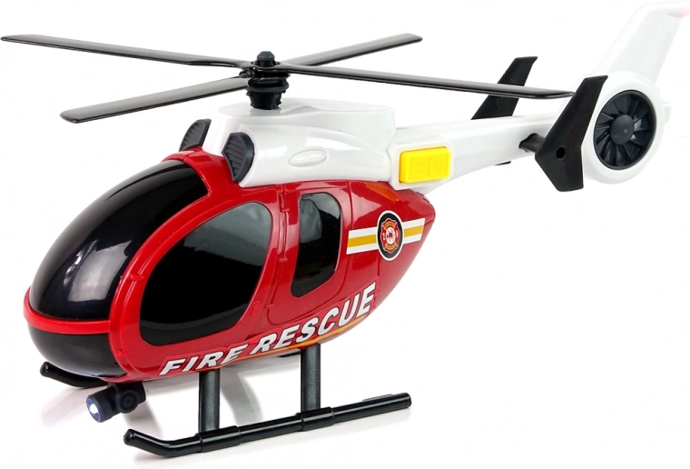efectos de luz y sonido del helicóptero