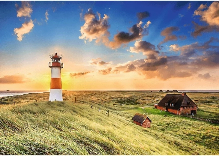 Motivo cautivador del faro de Sylt