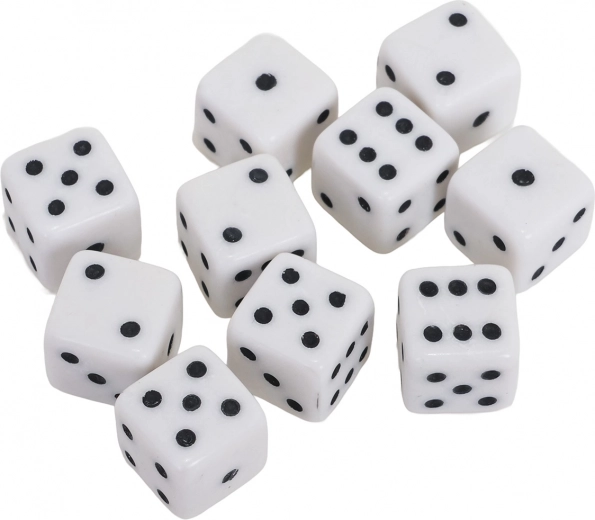 Diez dados de seis caras resistentes