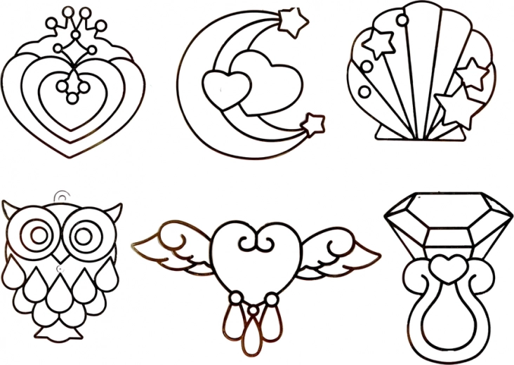 Seis motivos creativos para colorear