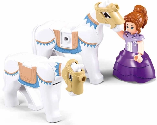 Incluye figuras y equipo de caballos