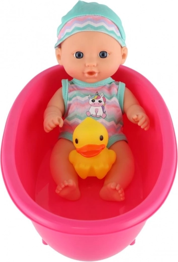 Bañerita de plástico ligera con patito