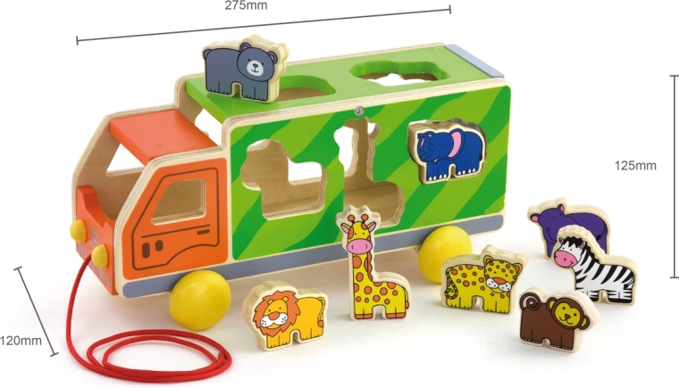 Camión de arrastre y encajable 2 en 1