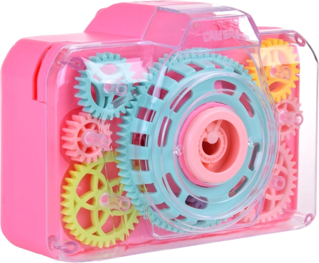 Cuerpo transparente con engranajes