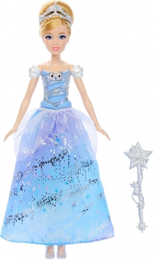 Vestido de baile brillante y accesorios