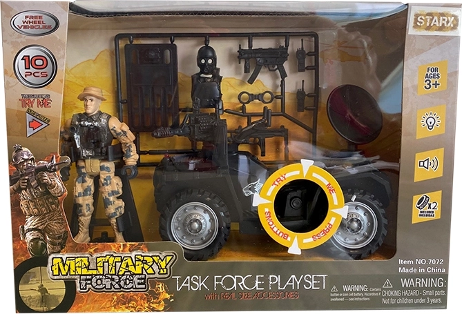 Figura de soldado y accesorios
