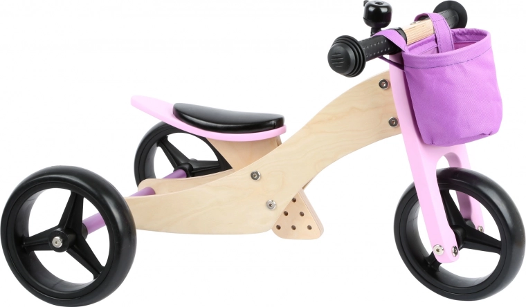 2 en 1: de triciclo a bicicleta de equilibrio