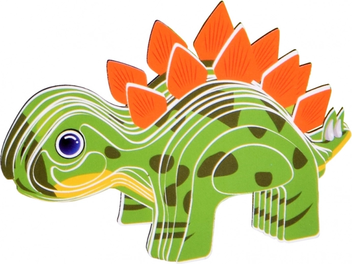 Estegosaurio 3D de colores para jugar o exhibir