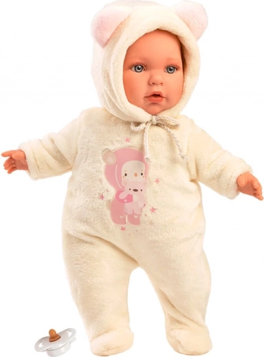 Conjunto adorable y chupete en el paquete