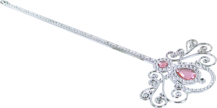 Varita metálica con elementos decorativos