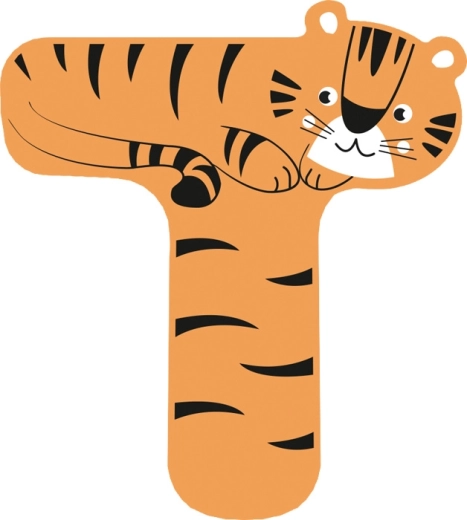Divertido diseño de tigre en dos colores