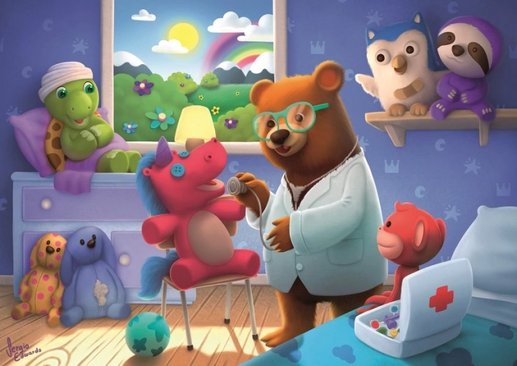 Adorable motivo de consulta de peluches