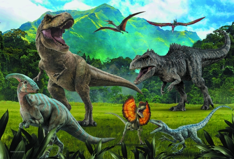 Colores vivos y dinosaurios favoritos