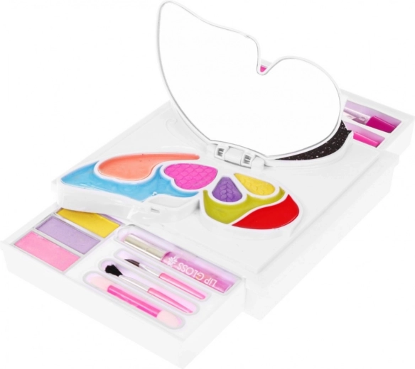 Estuche de mariposa desplegable con espejo