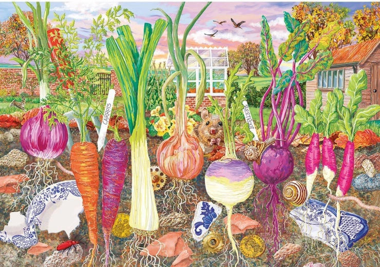 El jardín por encima y por debajo de la tierra