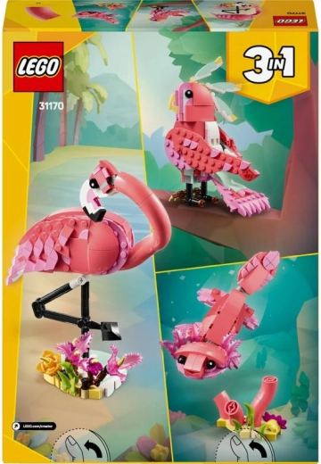 Tres animales con un solo set de construcción