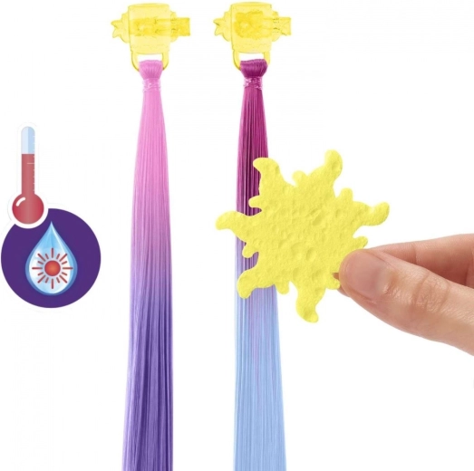 Mechones mágicos que cambian de color