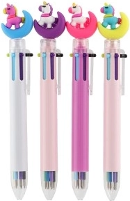 Seis colores de tinta