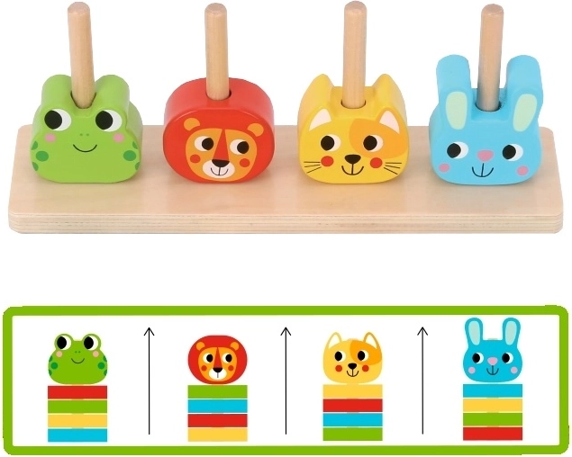 Animales de colores que los niños adoran