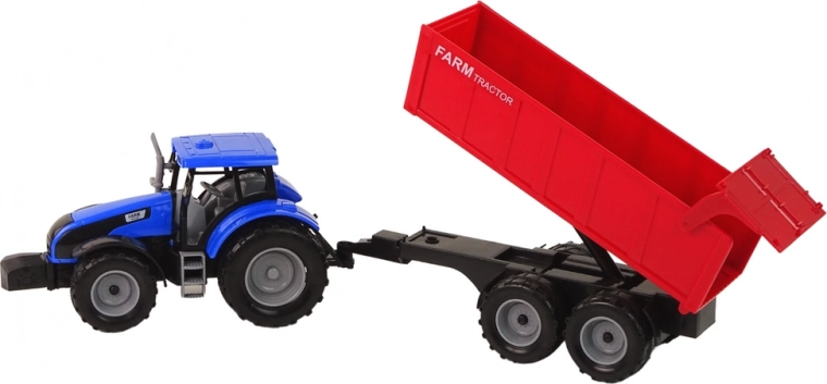 Tractor realista con ruedas grandes