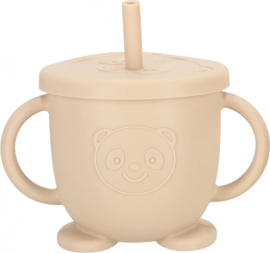 Vaso con pajita para beber fácilmente